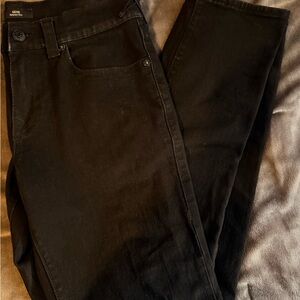 True Religion Black Relaxed Slim Jeans